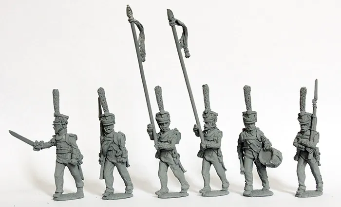 Perry Napoleonic RN85 Grenadier figurines commandement shako