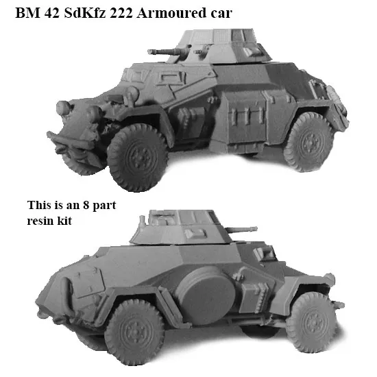 Perry Miniatures WW2 BM 42 maquette SdKfz 222 résine