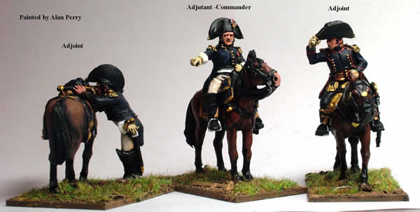 Perry Miniatures Napoleonic FN55 officiers État-major cheval