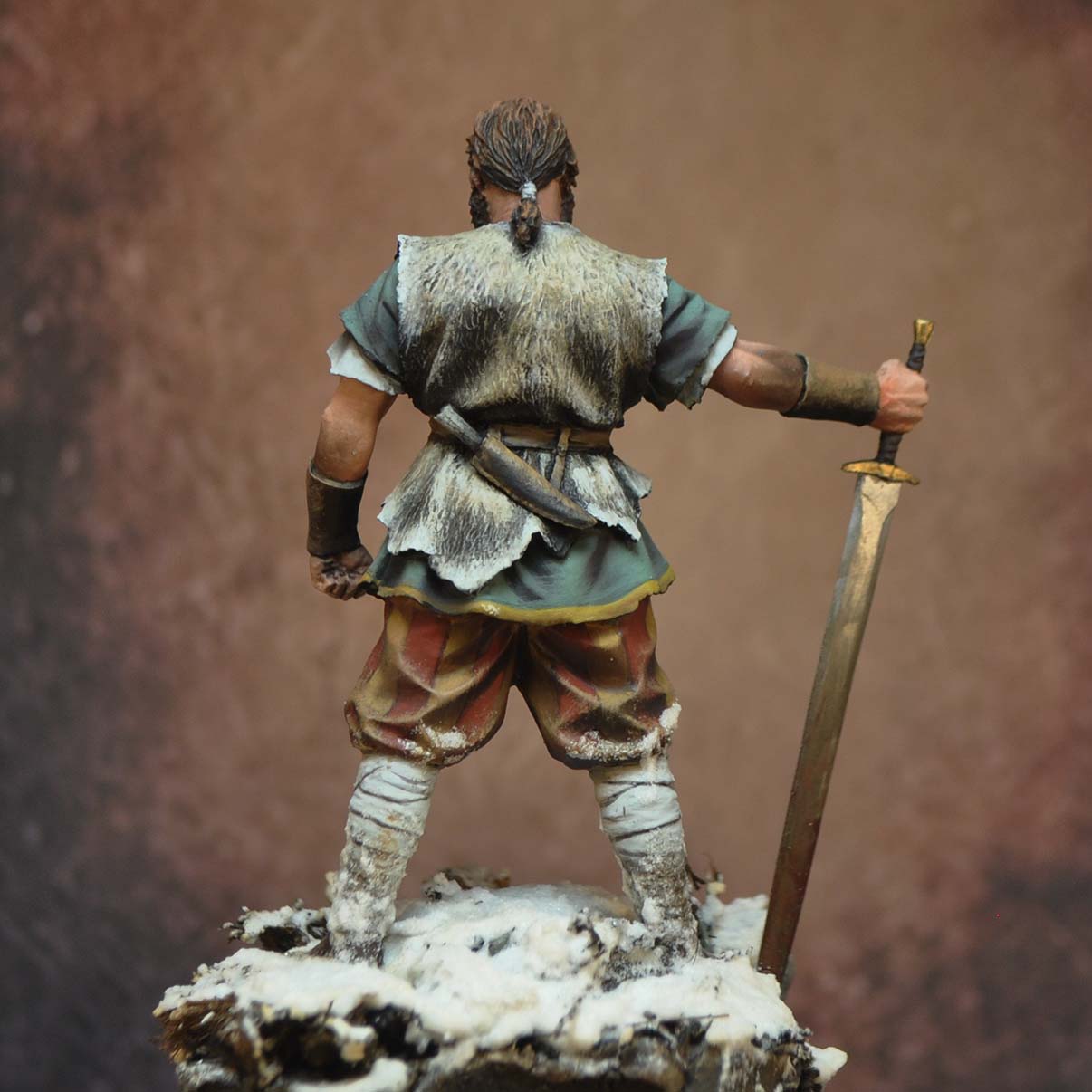 Art Girona 70mm Guerrier Saxon Vétéran figurine 5e