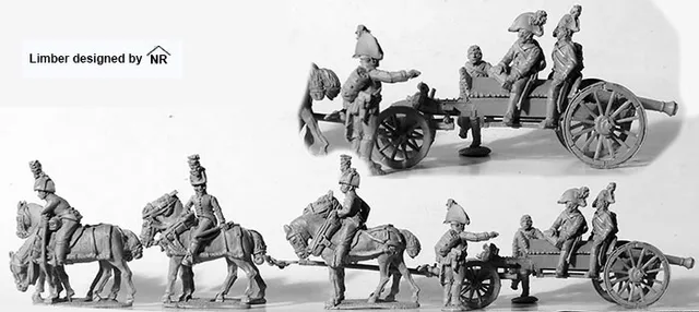 Perry Napoleonic AN37 caisson 6 chevaux canon 28mm