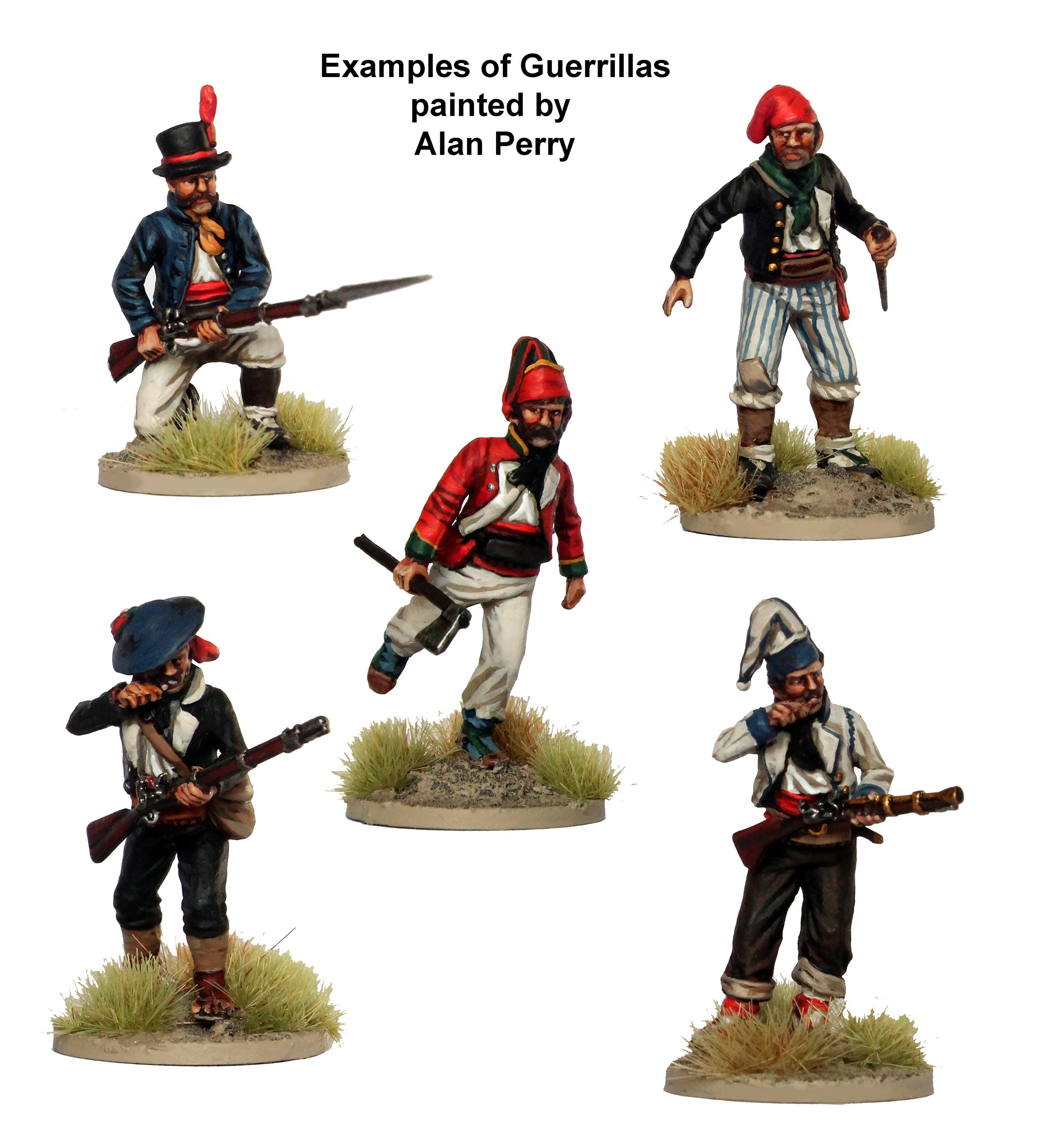 Perry Miniatures SPA 90 boîte 40 figurines guerrillas plastique