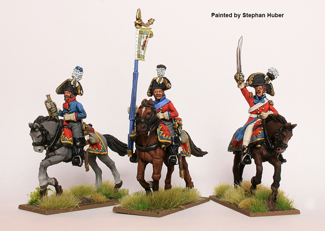 Perry Miniatures Napoleonic SAX20 figurines Chevauleger command