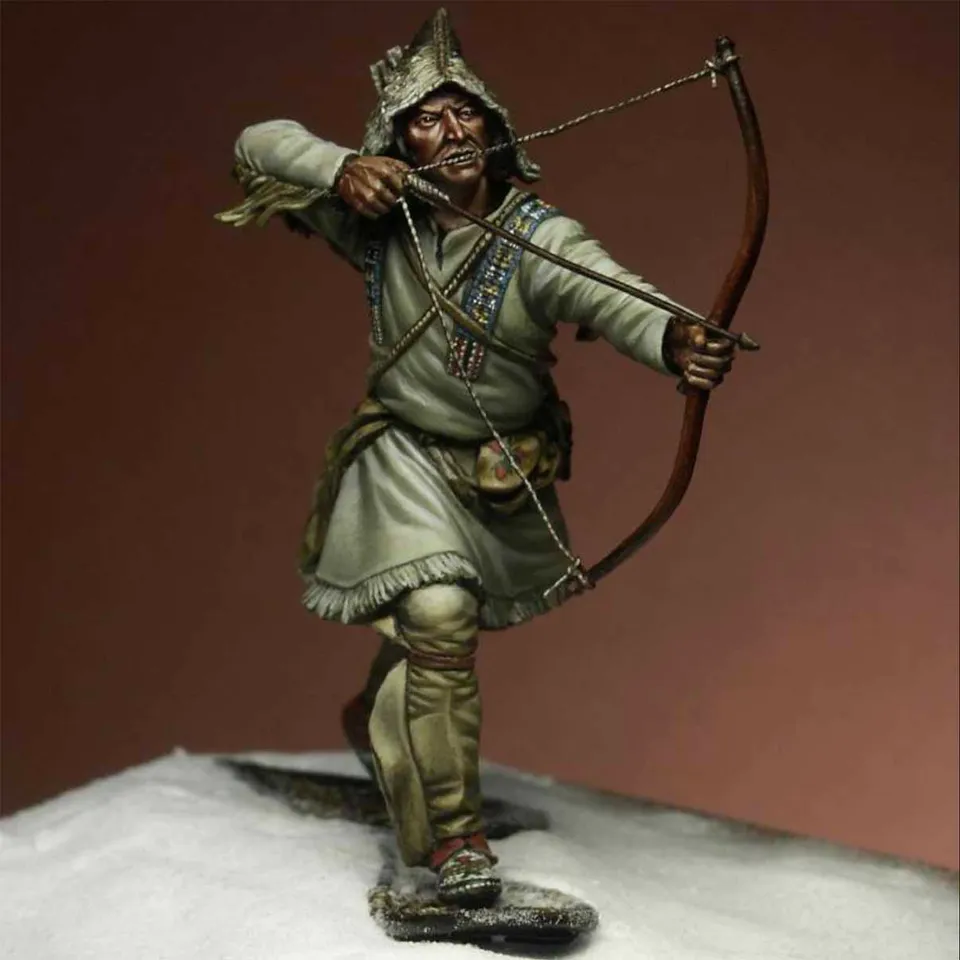 Art Girona Miniatures Assiniboine Hunter figurine XIXe siècle