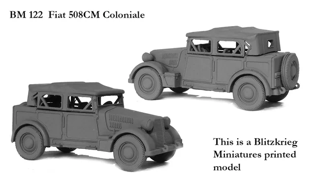 Perry Miniatures World War 2 BM122 Fiat 508CM Coloniale maquette 28mm