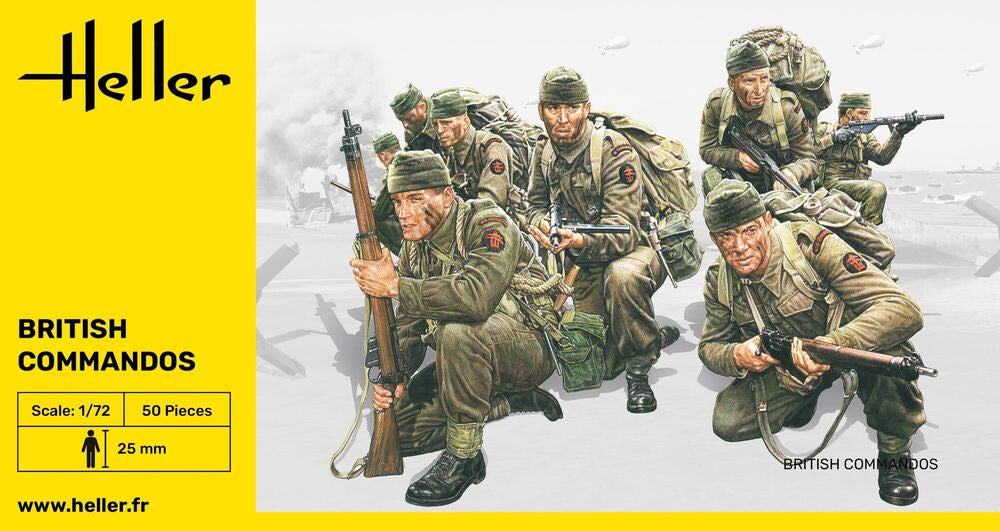 Heller Historical Collection Britische Kommandotruppen figurines 1/72