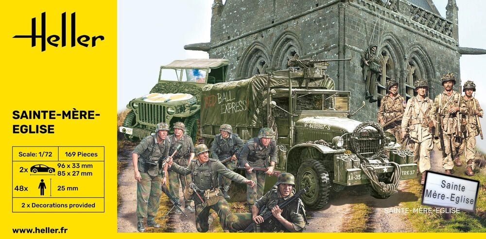 Heller Historical Collection Sainte-Mère-Église 1/72 maquette figurines