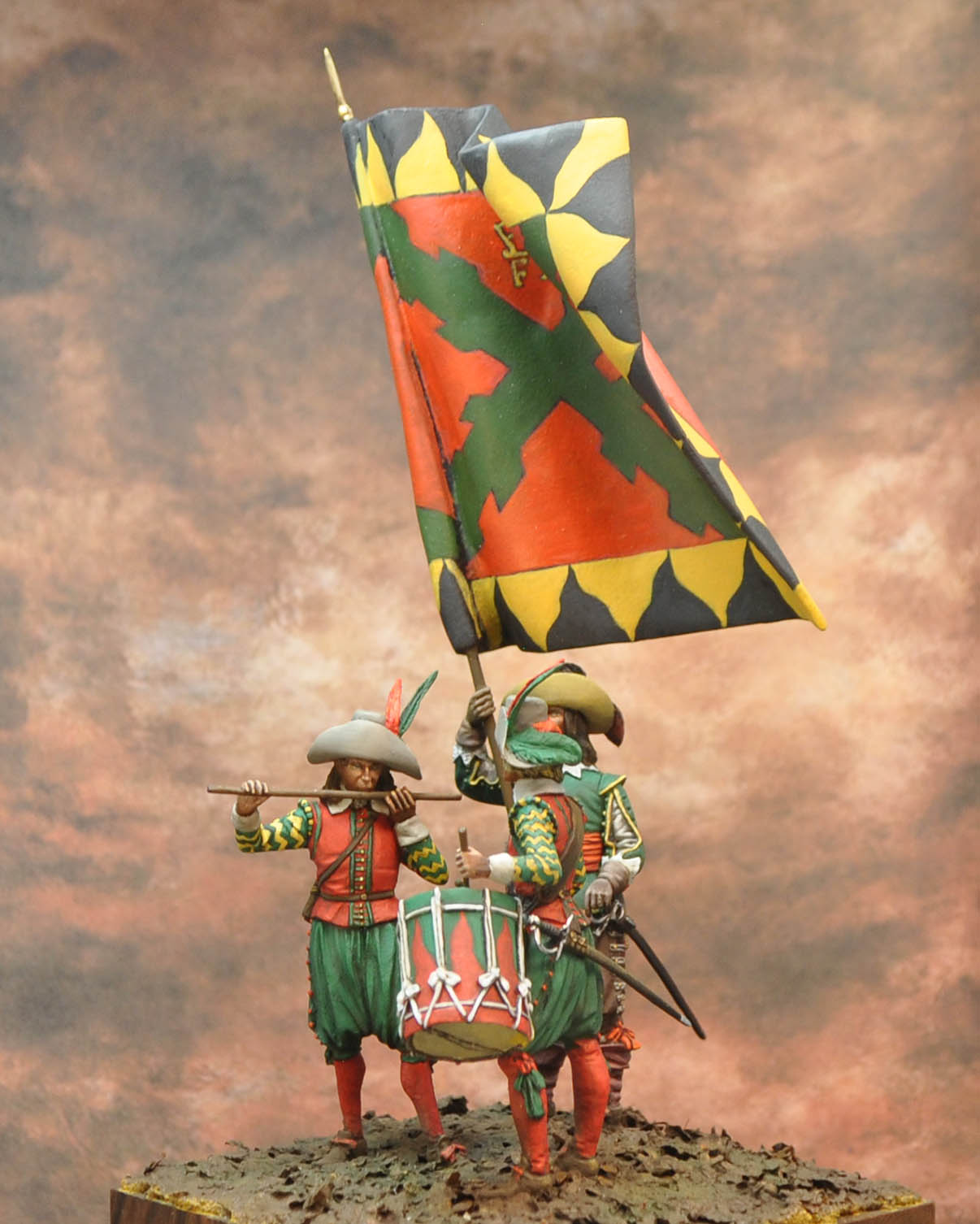Art Girona General Serie Régiment Breuner figurine 54mm guerre Trente Ans