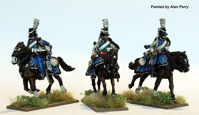 Perry Napoleonic SAX 29 hussards au galop figurines 28mm 1809