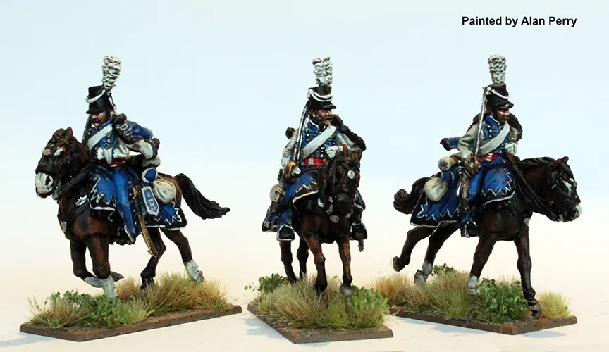 Perry Napoleonic SAX 29 hussards au galop figurines 28mm 1809
