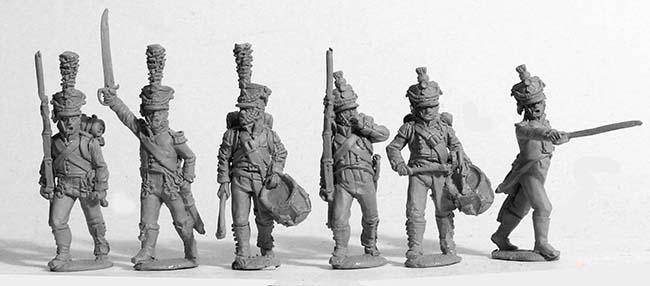 Perry Miniatures Napoleonic NCR 30 figurines Reuss Waldeck avance