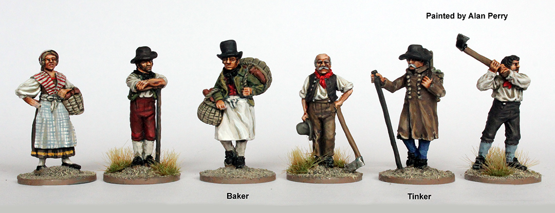 Perry Napoleonic NX5 boulangers figurines 28mm civils