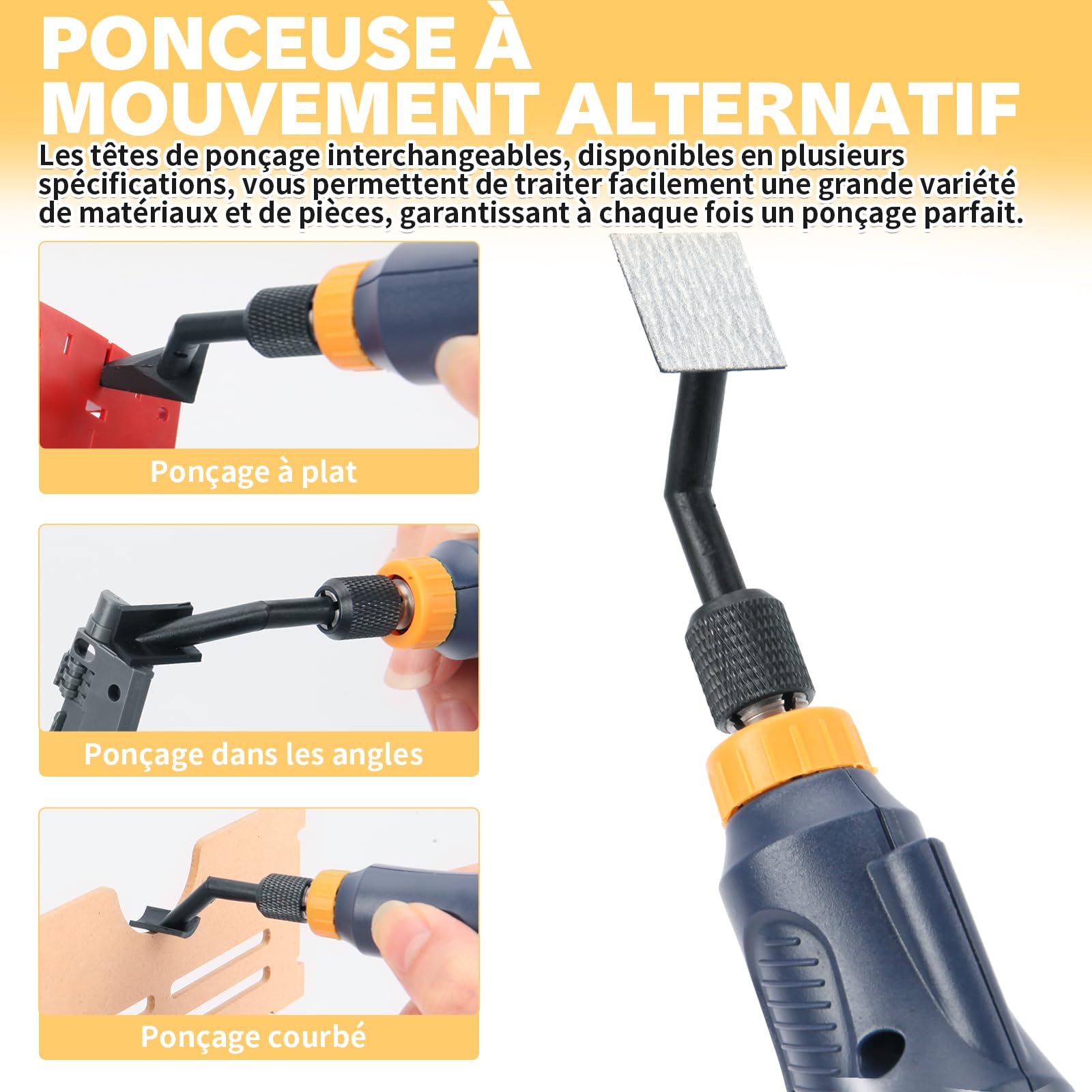 Bucasso RSH-1000 têtes de ponçage rechange x6