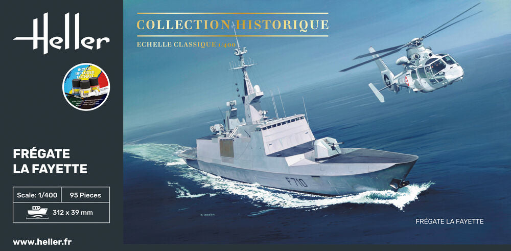 Heller Starter Kit Frégate La Fayette 1/400 maquette bateau