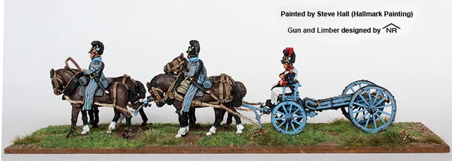 Perry Miniatures Napoleonic BAV 25 attelage obusier figurines métal
