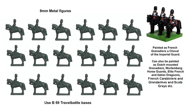 Perry Travelbattle TB 18 cavalerie lourde bonnets d’ours 18 fig
