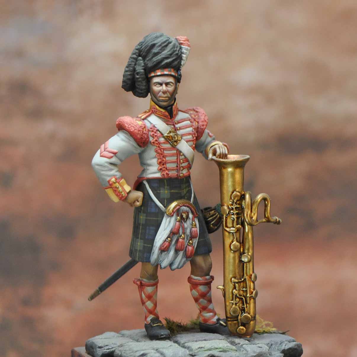 ART GIRONA International 92nd Highland 1838 figurine