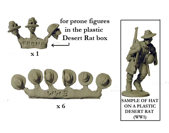 Perry Miniatures World War 2 WW5 slouch hats figurines 28mm