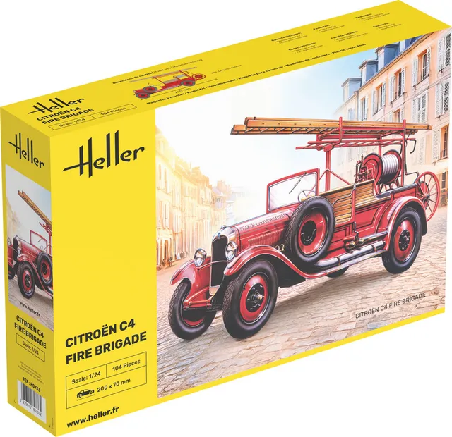 Heller Historical Collection Citroen C4 Pompier 1/24 maquette voiture