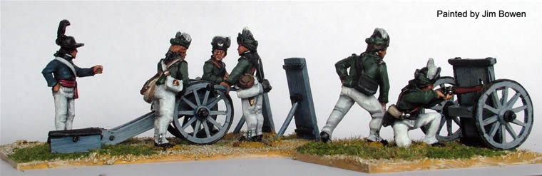 Perry Miniatures AW124 figurines canon 3 livres et amusette Rangers