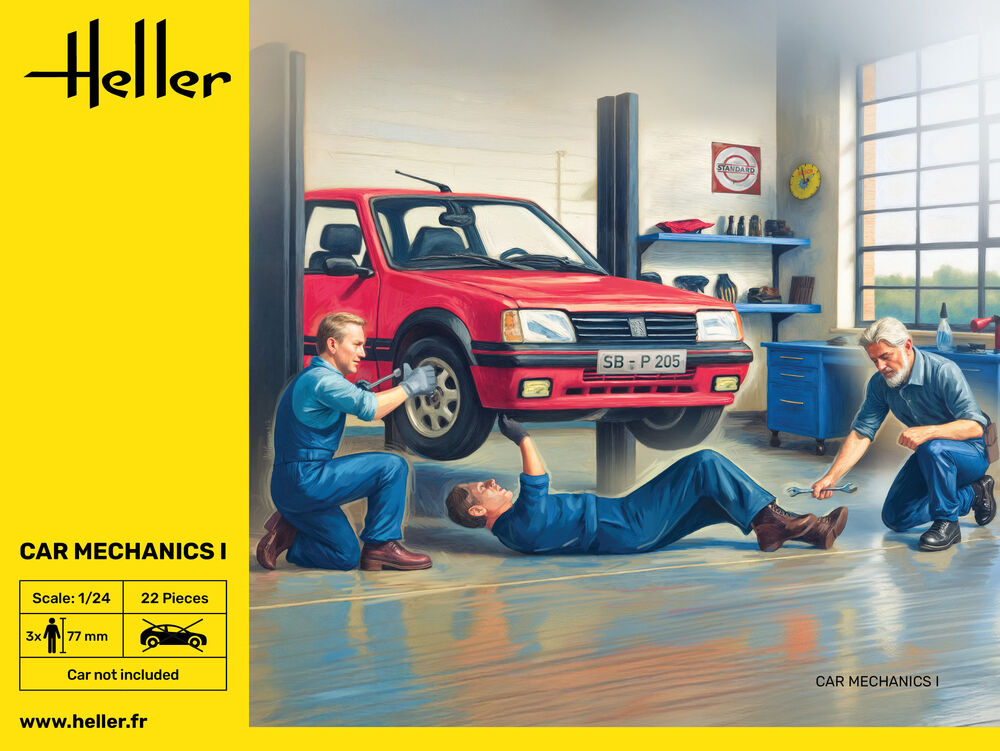 Heller Historical Collection Car Mechanics I 1/24 Figurines