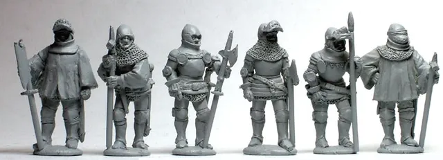 Perry Miniatures Agincourt AO24 men-at-arms figurine