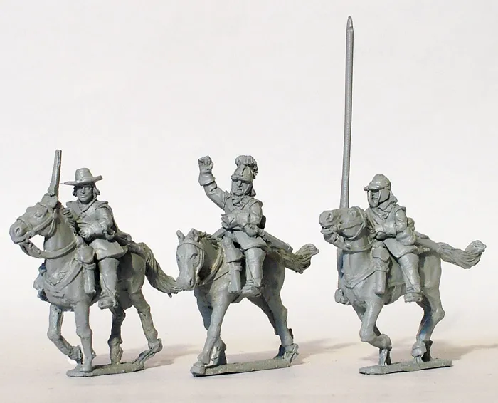 Perry Guerre Civile ECW18 cavalerie commandement figurines métal