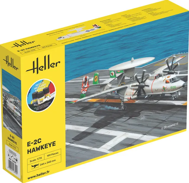 Heller Starter Kit E-2C Hawkeye 1/72 maquette avion radar