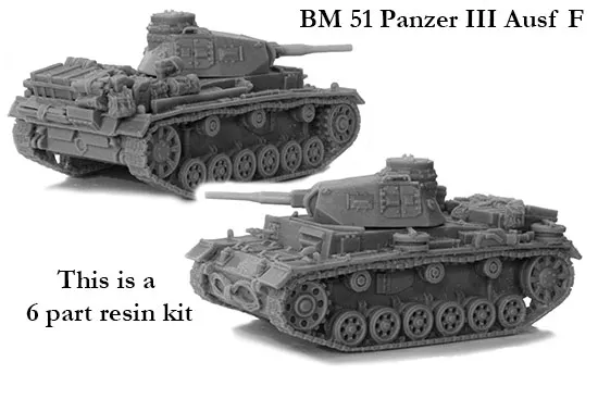 Perry Miniatures BM51 Panzer III Ausf F char résine
