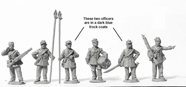 Perry BIF 3 infanterie commandement figurines Kilmarnocks