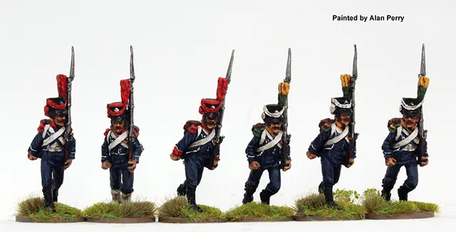 Perry Napoleonic FN 243 figurines voltigeurs course 1804-07
