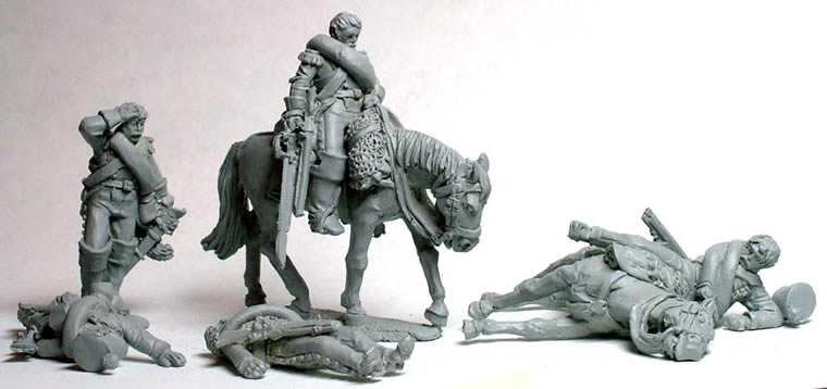 Perry Napoleonic DB42 cavalerie figurines pertes