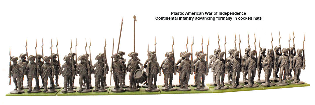 Perry AW 250 Continental Infantry boîte figurines 38 pièces 1776-1783
