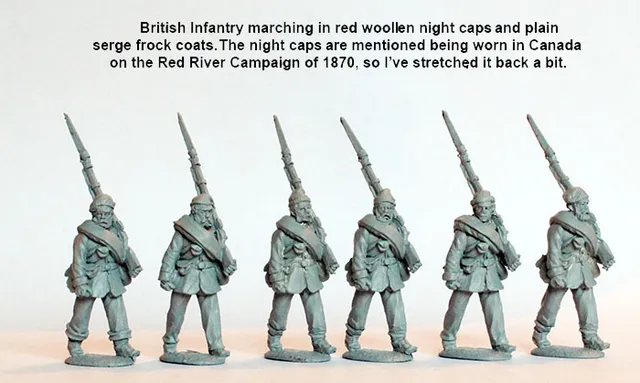 Perry Miniatures BIF 24 figurines infanterie campagne 28mm