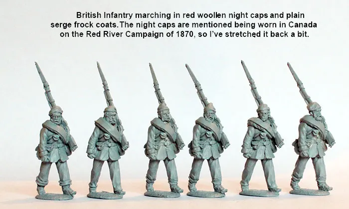 Perry Miniatures BIF 24 figurines infanterie campagne 28mm