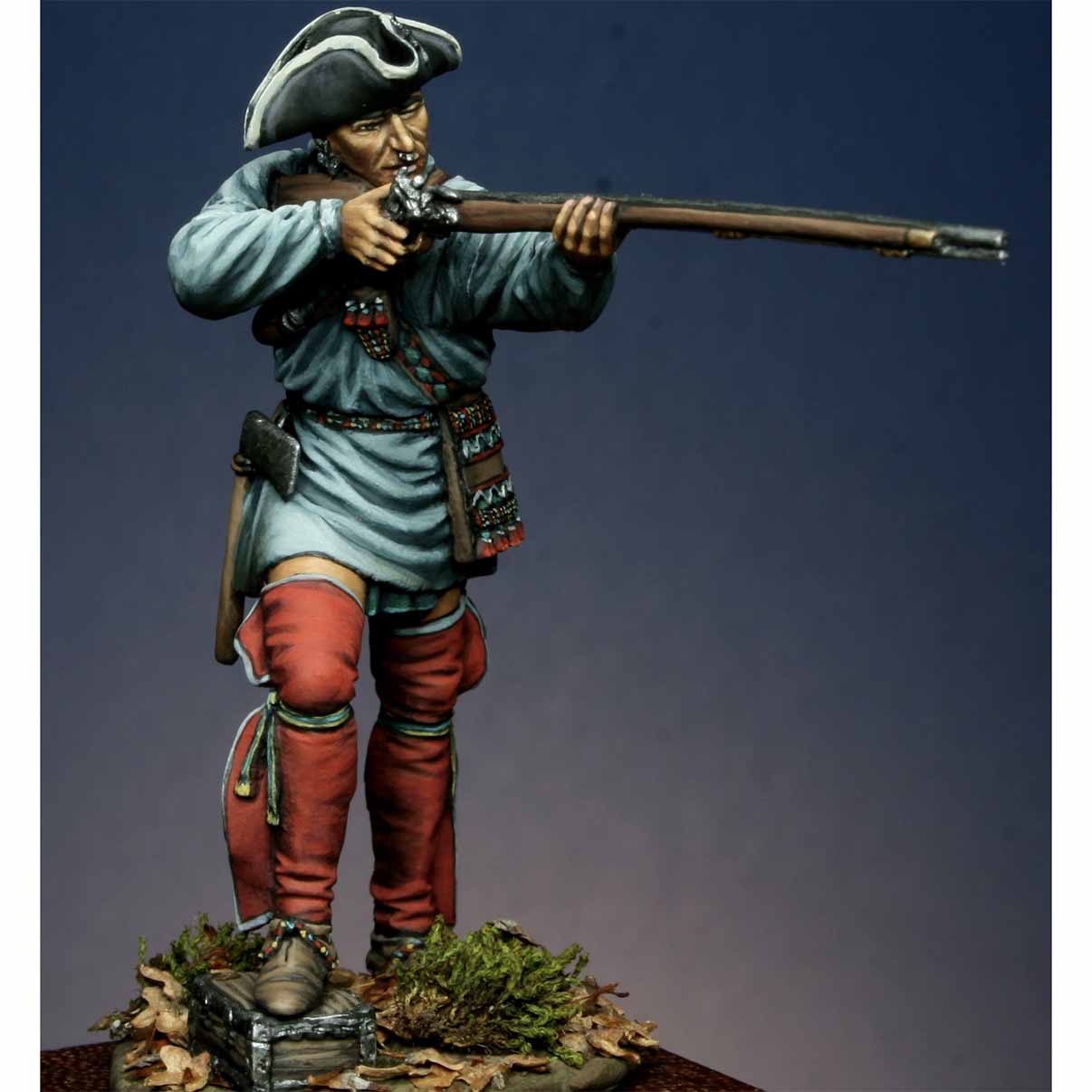 ART GIRONA Miniatures Iroquois Warrior figurine 54 mm