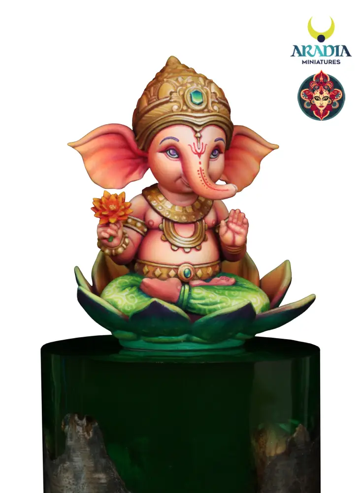 Aradia Kali Yuga Ganapati Figurine résine dieu éléphant