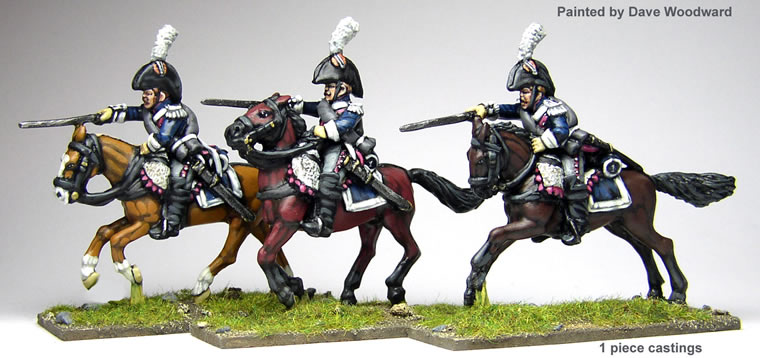 Perry Miniatures Napoleonic DB29 carabiniers figurines 28mm charge