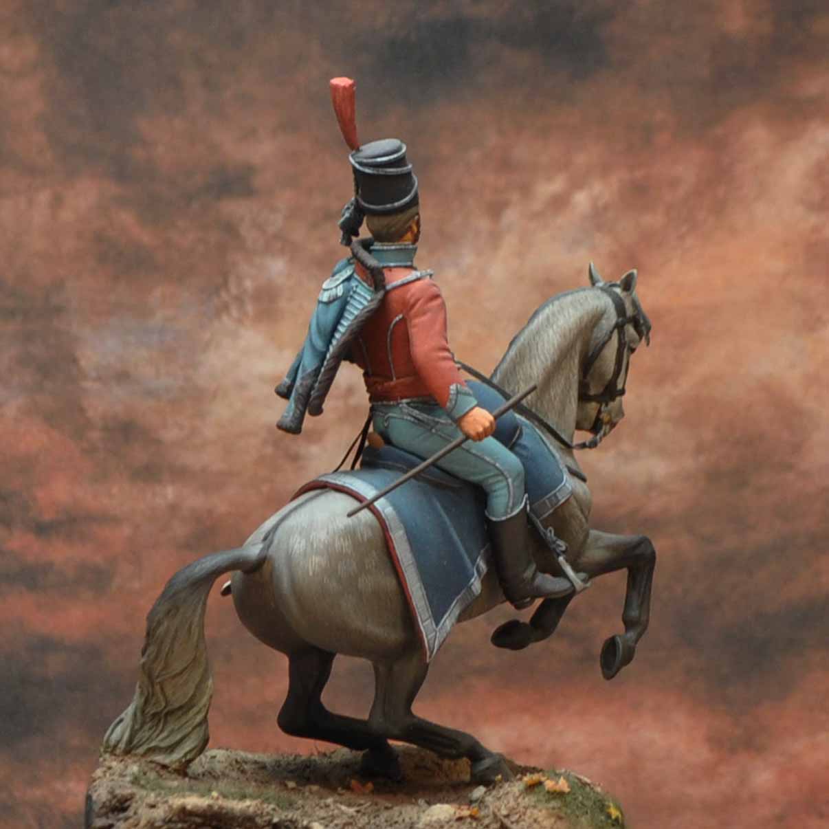 Art Girona Napoleonic Officer Maria Luisa Hussards 1808 figurine