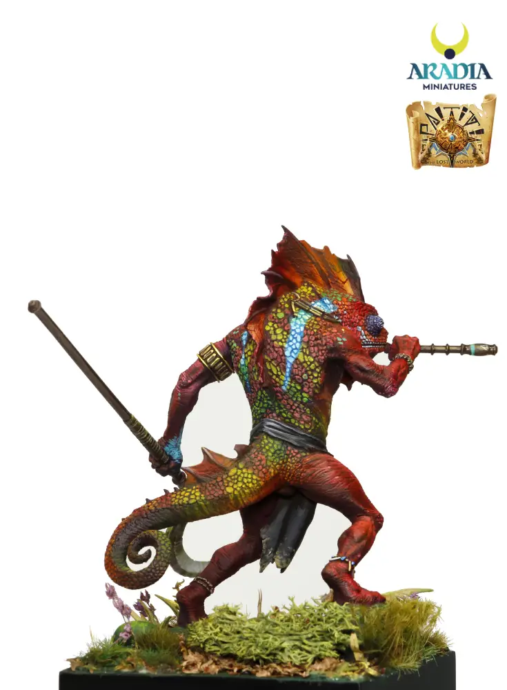 Aradia Paititi Xlaloc figurine à peindre homme caméléon