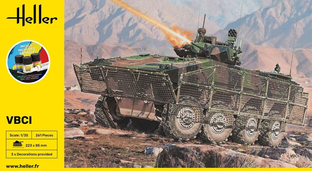 Heller Starter Kit VBCI 1/35 maquette char avec peintures