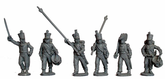 Perry FN6 commandement bataillon infanterie figurines métal