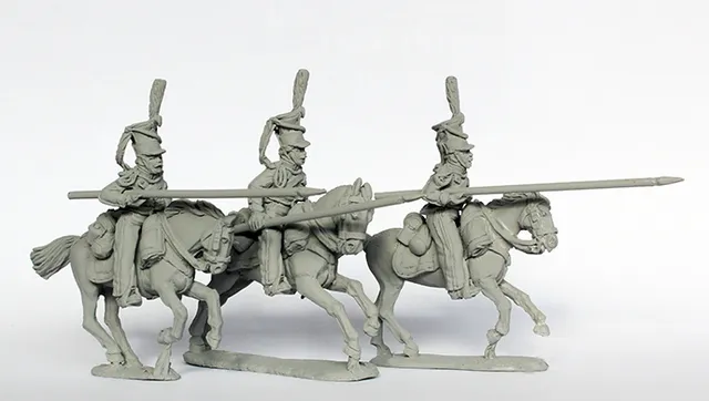 Perry Napoleonic RN77 Uhlans figurines charge lances 1812