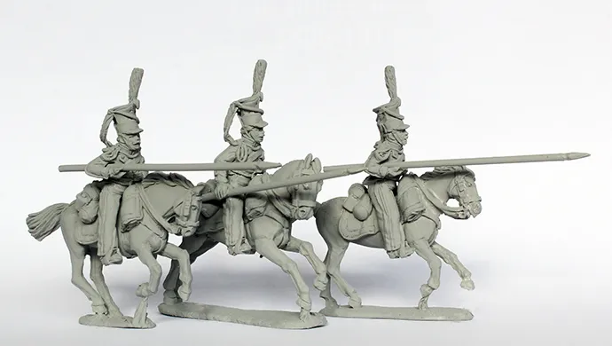 Perry Napoleonic RN77 Uhlans figurines charge lances 1812