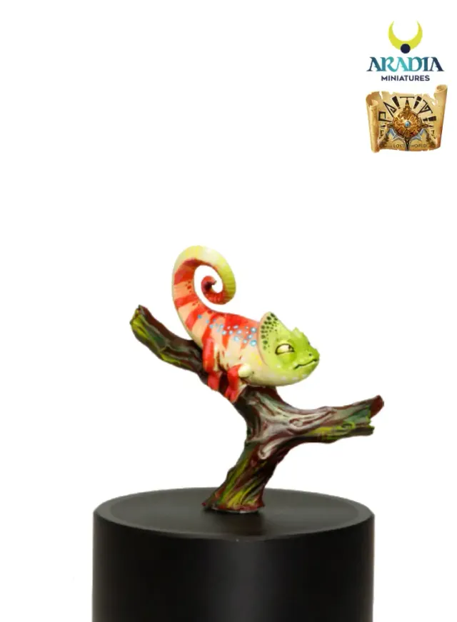 Aradia Minis Paititi Chimmy figurine lézard jungle à peindre