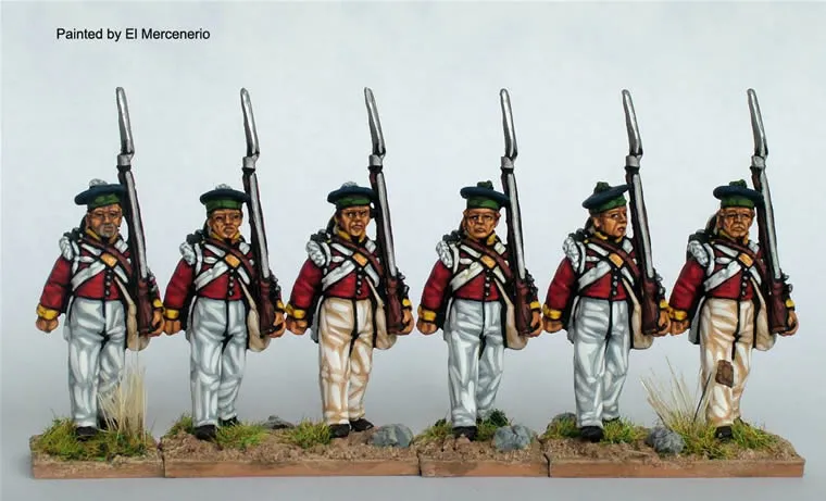 Perry Miniatures Carlist War ISA42 infanterie figurines marche 28mm