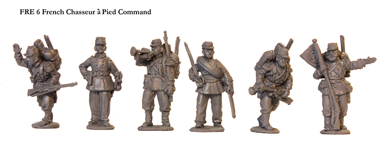 Perry Miniatures Franco-Prussian FRE 6 figurines chasseurs à pied 28mm