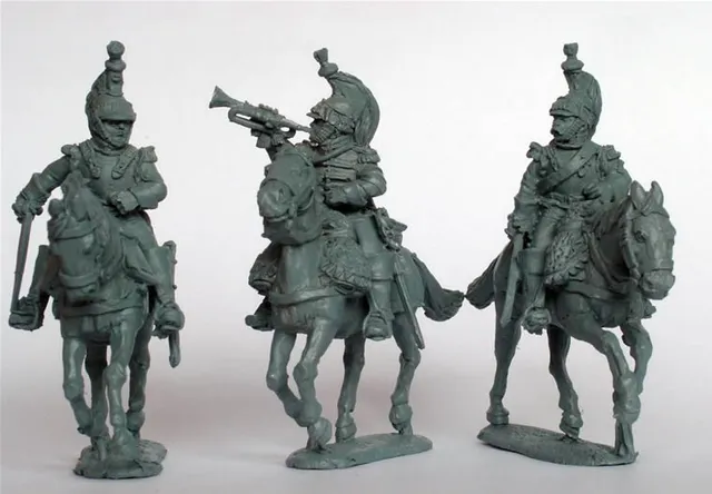 Perry Napoleonic FN69 cuirassiers commandement figurines 28mm galop