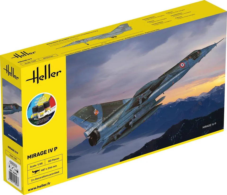 Heller Starter Kit Mirage IV P 1/48 maquette avion