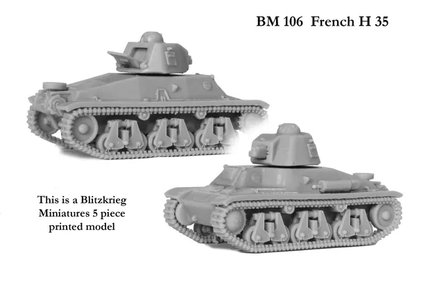 Perry Miniatures World War 2 BM 106 char Hotchkiss 35 28mm